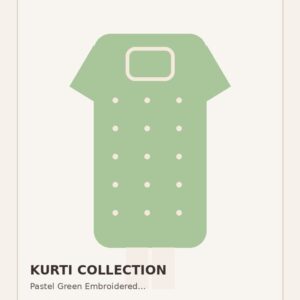 Pastel Green Embroidered Kurti