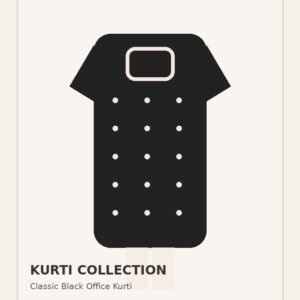 Classic Black Office Kurti