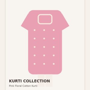 Pink Floral Cotton Kurti
