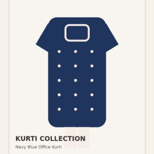 Navy Blue Office Kurti
