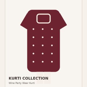 Wine Party Wear Kurti